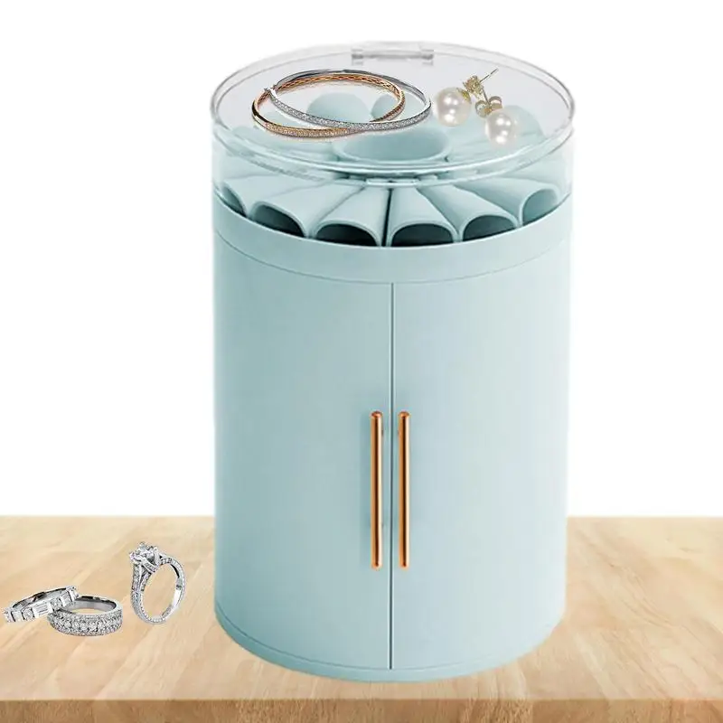 

Шкатулка для ювелирных украшений для женщин, многослойный Органайзер с ящиками, для демонстрации украшений, серег, браслетов, колец