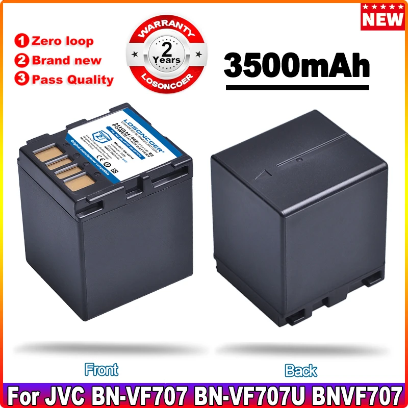 

Аккумулятор для фотоаппарата 3500 мА · ч BN-VF707U BN VF707 bnvff707 для JVC MG77 mg707 BN-VF707U VF707U VF714U VF707 VF714