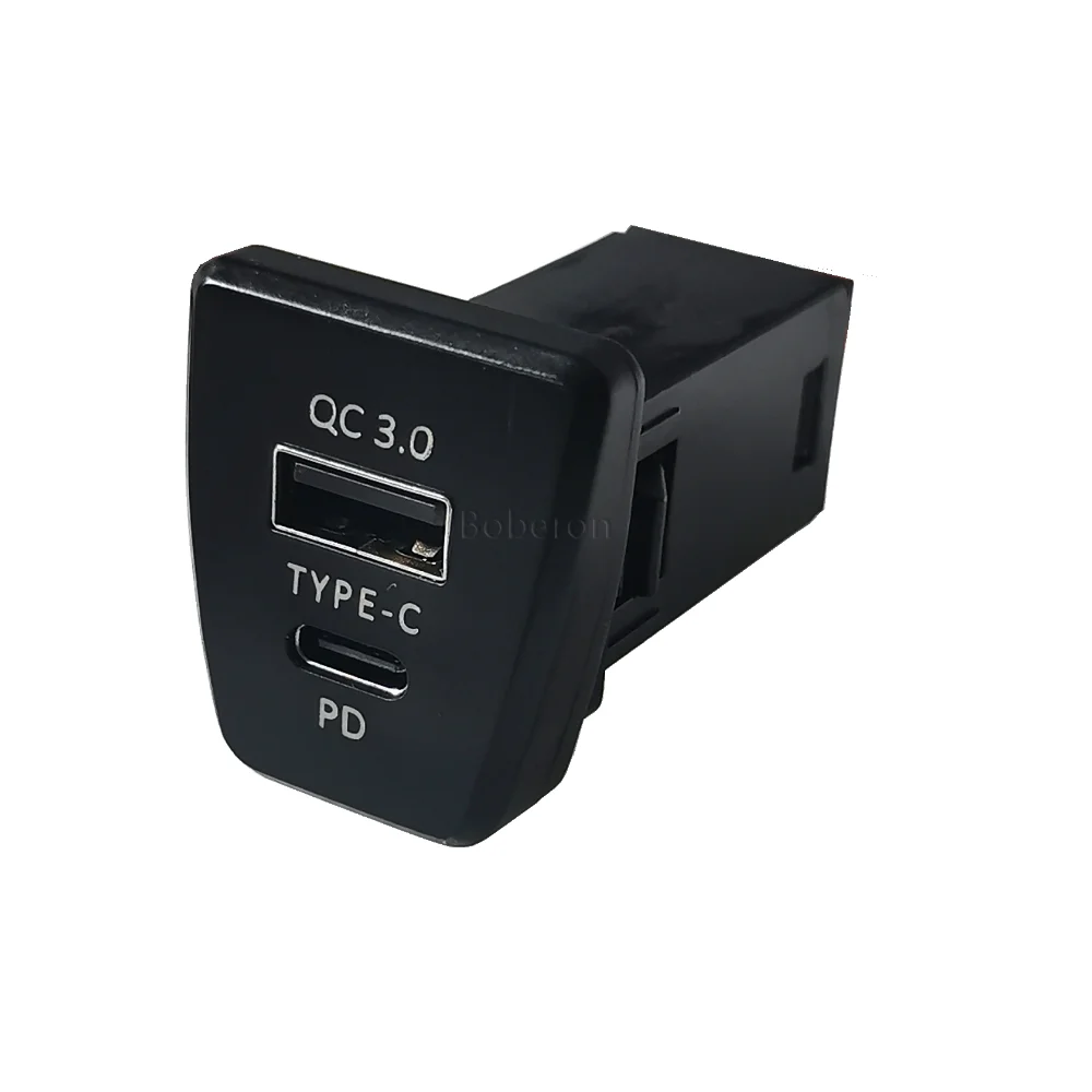 

Car Modified QC3.0 Car Charging USB Type-c Charger Socket for Toyota RAV4 2020-2021