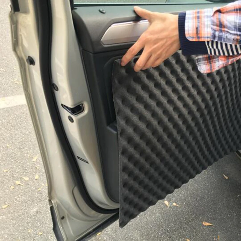 

50x80cm 18mm Thick Car Sound Hot Deadener Mat Noise Proof Bonnet Insulation Deadening Hood Engine Heat Foam Cotton Sticker