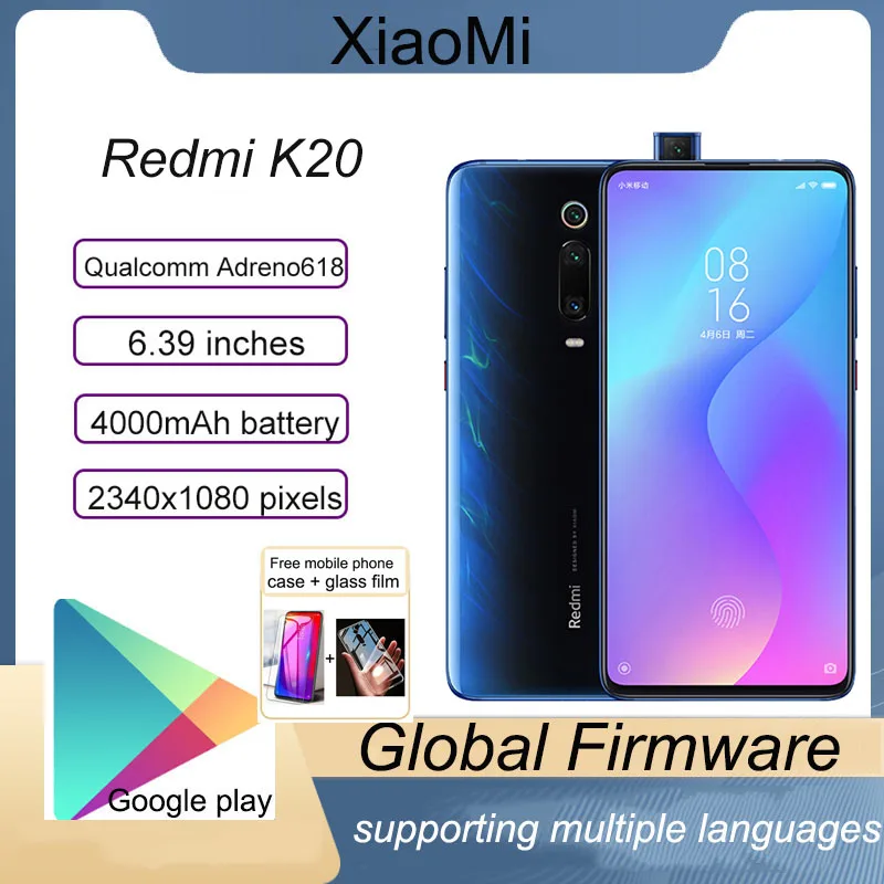 Xiaomi Redmi K20 smartphone MI 9T 6GB RAM 128GB ROM Android Snapdragon 730Random color with gift