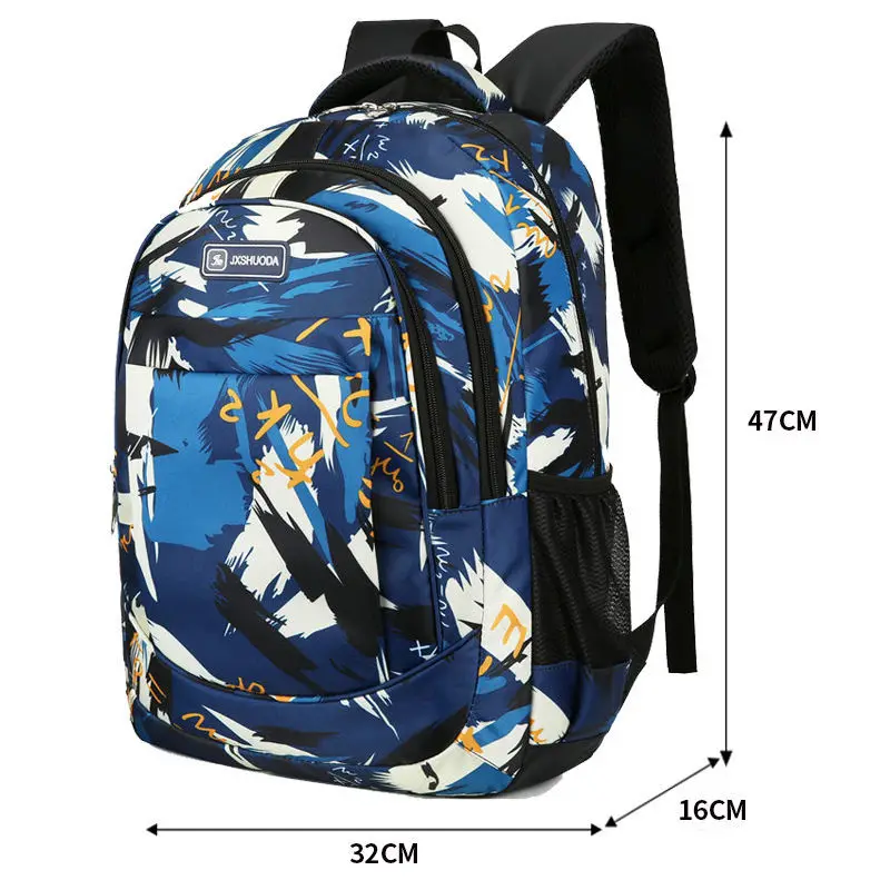 Вместительный мужской рюкзак дорожные ранцы школьные для подростков модные