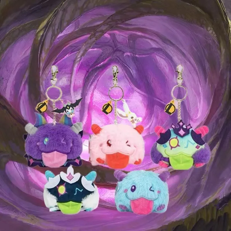 Фото Брелок Star Guardian Poro, плюшевая глухая коробка, подставки Kaisa Akali Morgana, оригинальная оригинальная упаковка, новинка №2