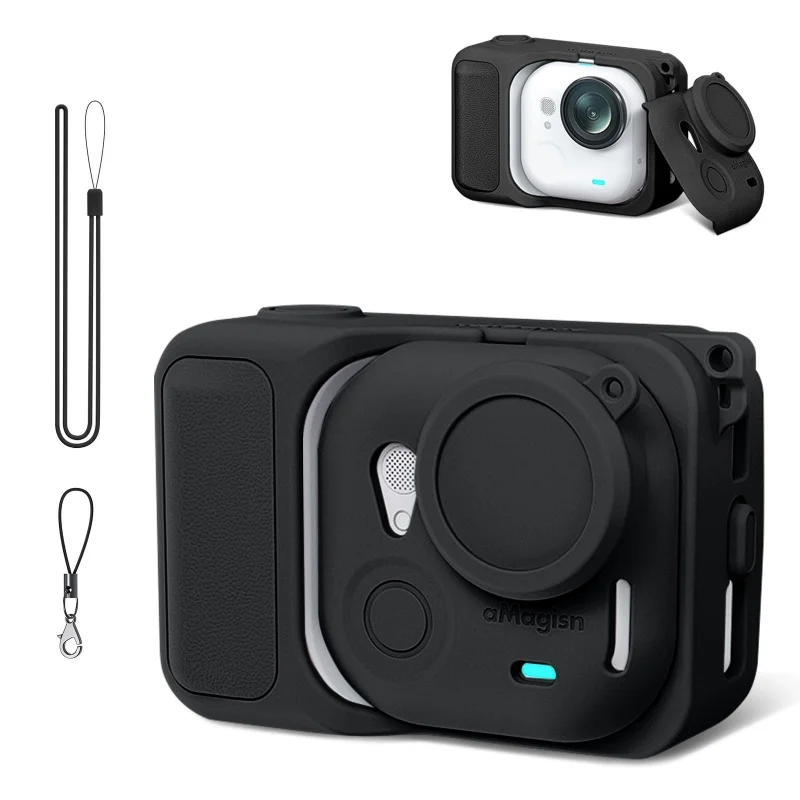 Фото Силиконовый чехол для Insta360 GO Ultra, аксессуары для экшн-камеры Insta360 Ultra, защитный чехол, защитная пленка для объектива, сумка