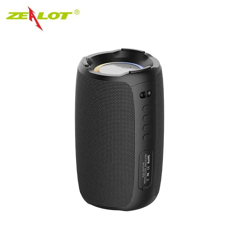 Zealot S61 Portable Bluetooth Speaker Double Diaphragm Wireless Subwoofer Waterproof Outdoor Sound Box Stereo Music Surround