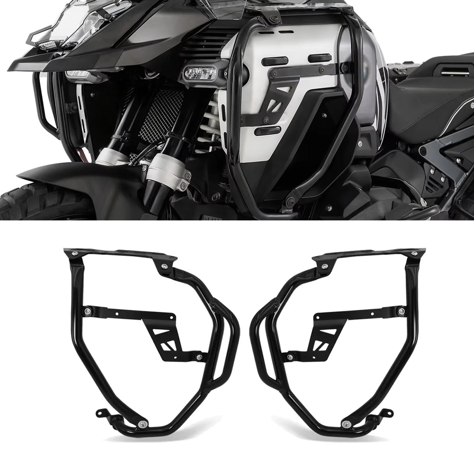 

Для R1300GS ADV 2024 2025 из нержавеющей стали, дорожные защитные дуги, защита бака двигателя, защита бампера R1300GS Adventure R1300GSA