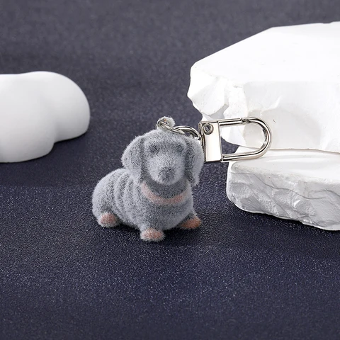 Флокированные брелки для собак Dayoff