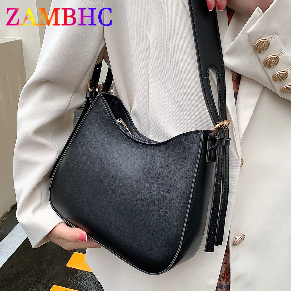 

Solid Color Women's Purses and Handbags PU Leather Shoulder Bags for Women 2022 New Fashion Lady Travel Crossbody Bag Brand Sac