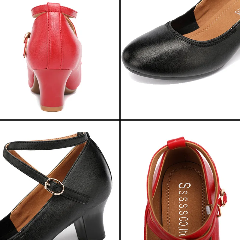 5 см 6 модные удобные туфли на среднем блочном каблуке женские туфли-лодочки 2025