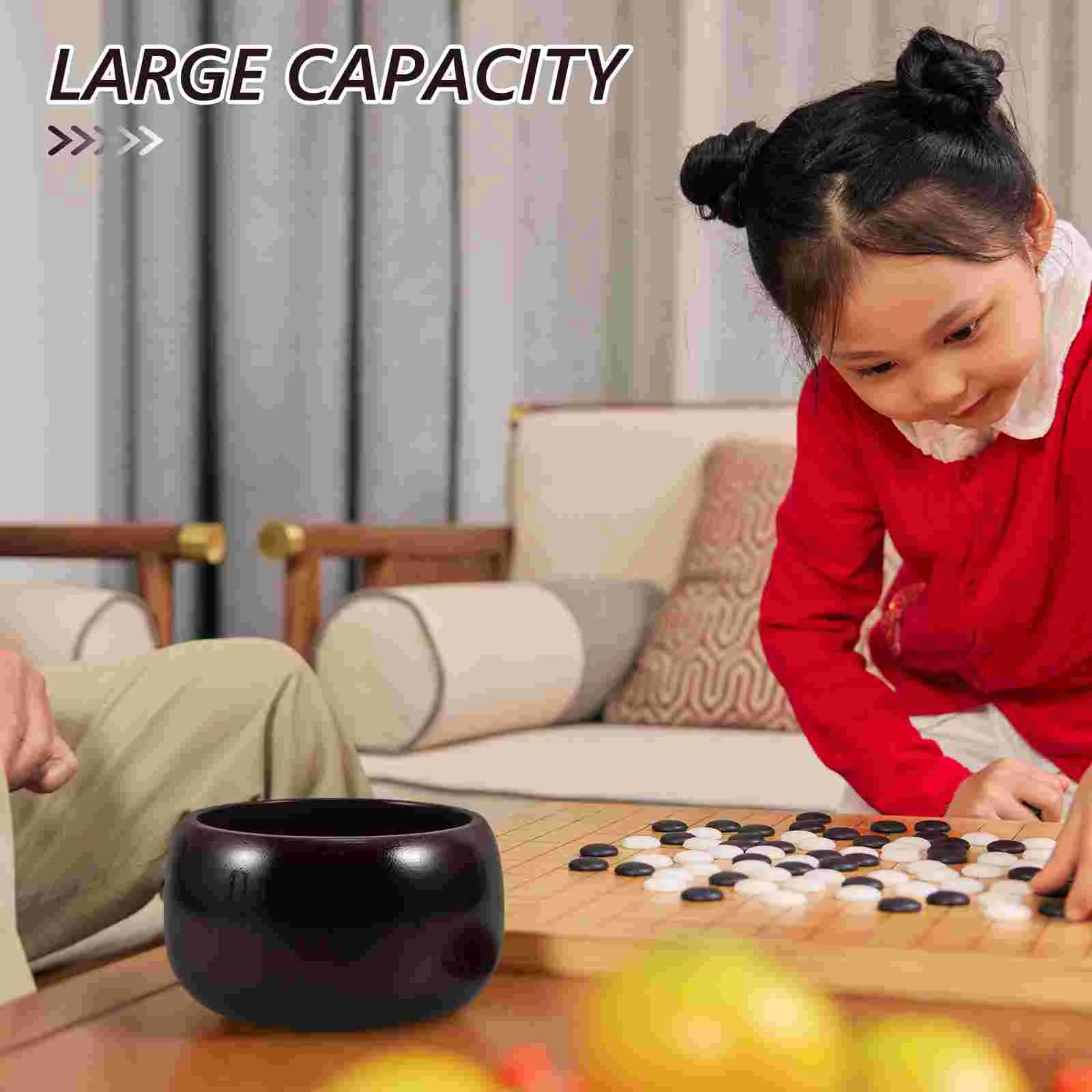 Go Jar Китайские шахматы Контейнер для хранения Большие игровые части Чаши досок