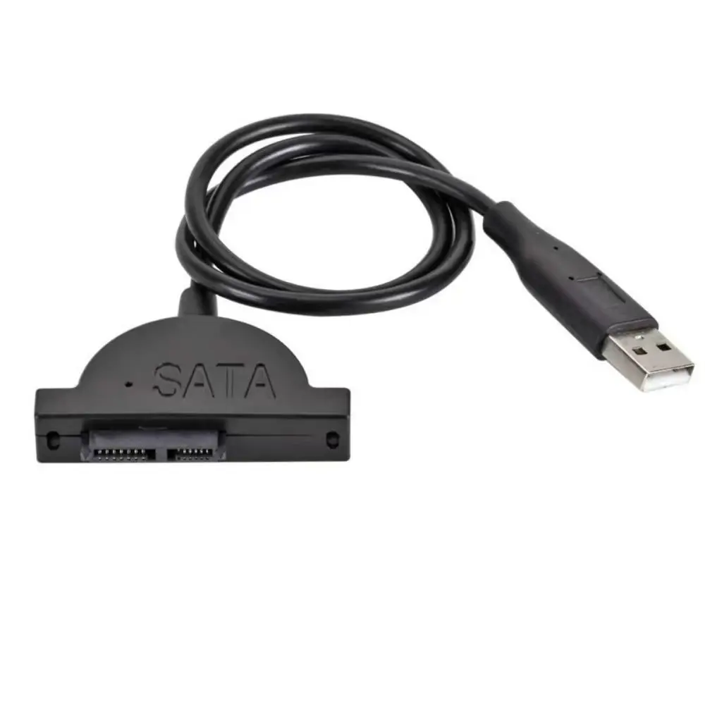 Фото Кабель Mini SATA II для CD/DVD-ROM привода, 13-контактный адаптер, USB-адаптер, кабель USB 2.0 на Mini SATA, высокоскоростной 7+6. №5