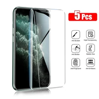 5pcs tempered glass for iphone 13 12 11 pro max screen protector for iphone 13 12 mini xs x xr 8 7 6 6s plus film protector