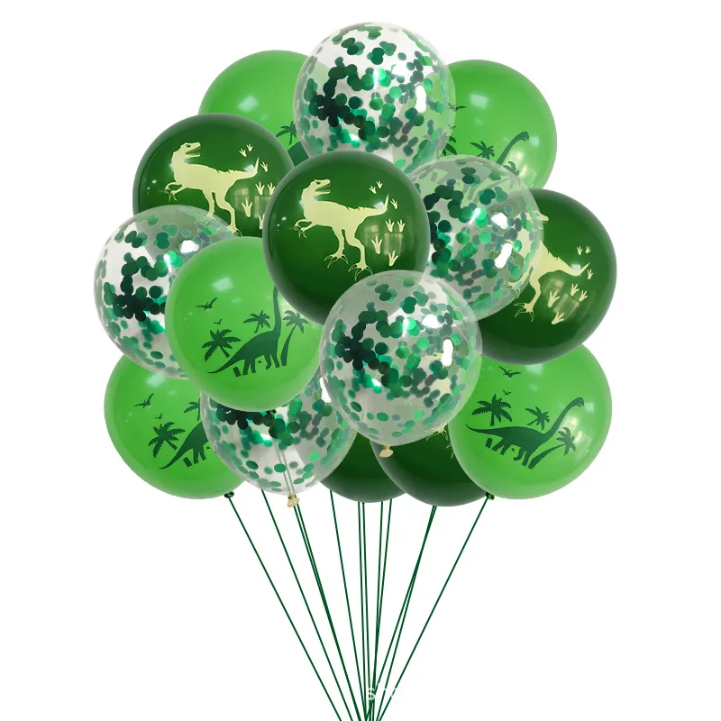 

12inch Dinosaur Balloons Jungle Safari Birthday Party Balloon One First Birthday Boy Party Happy Birthday Decoration Kids Toys