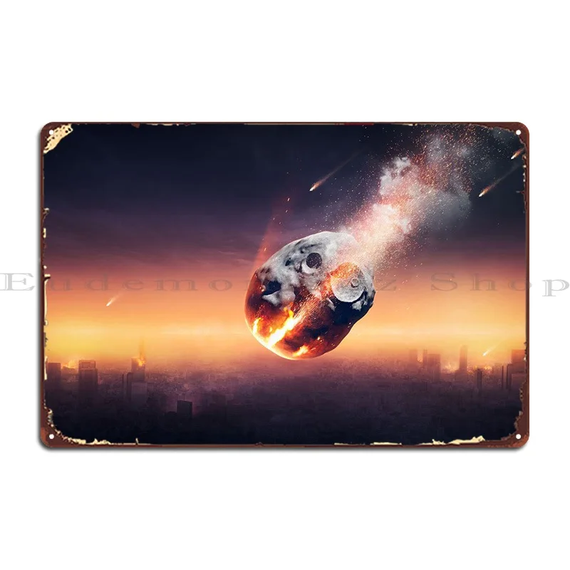 

Метеорит, популярный город, металлический знак, украшение на заказ, клубный Настенный декор, гостиная, жестяной знак, постер