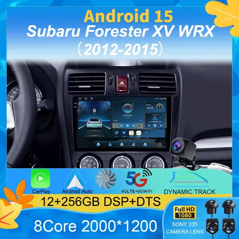 Автомобильный радиоприемник Android 15 стерео для Subaru Forester XV WRX 2012-2015 для Impreza мультимедийный видеоплеер навигация GPS головное устройство