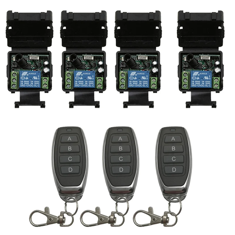 Новый DC12V 24V 1CH RF беспроводной пульт дистанционного управления система передатчик
