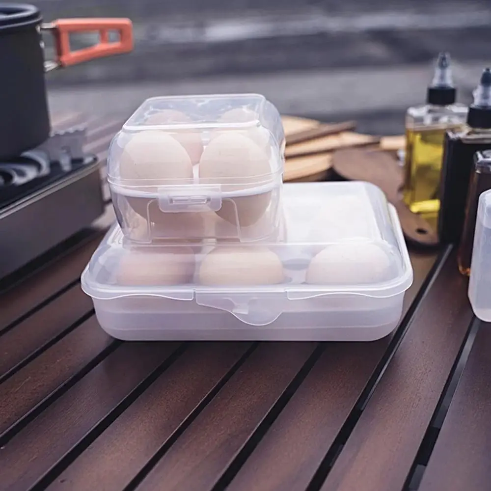 

Anti-fall Outdoor Tools Organizer Case 2/4/6 Grid Storage Box Camping Eggs Case Picnic Eggs Box Egg Storage Box Egg Holder