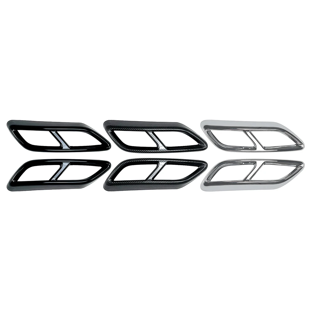 2 шт. декоративные насадки на глушитель выхлопной трубы для Audi A3 8Y S Line Sportback Sedan 2021