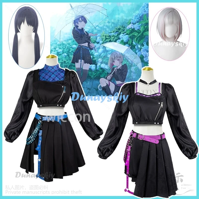 Аниме LoveLive Game Косплей Yugiri Tsuzuri Cosmtume Hasu No Sora Jogakuin School Idol Club Murano Sayaka Dress Lolita Wigs