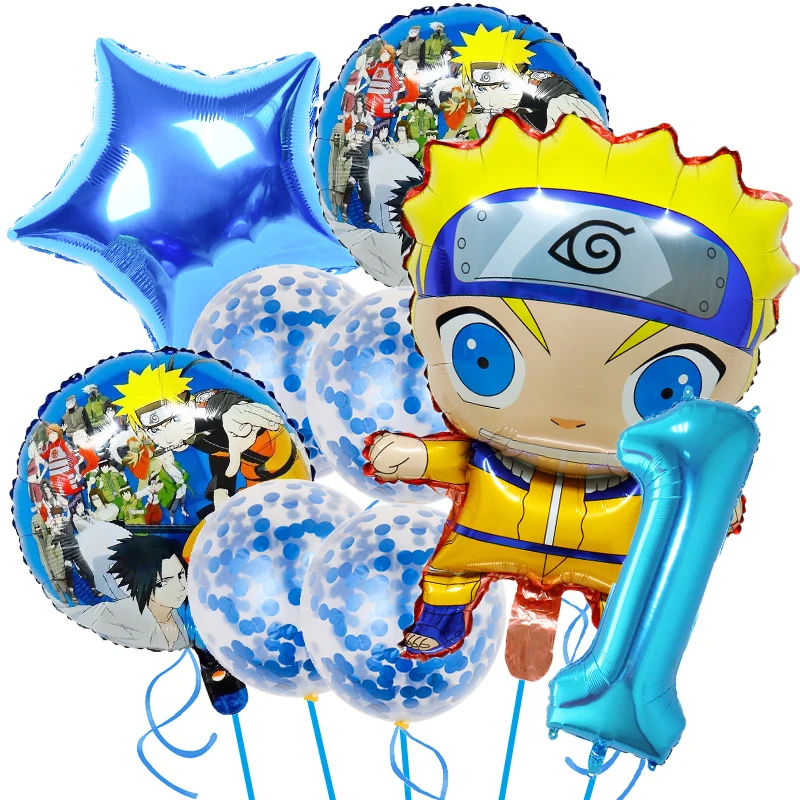 Набор воздушных шаров Narutoo, латексные аниме шары, украшение на день рождения, детский праздник, аксессуары для будущей мамы