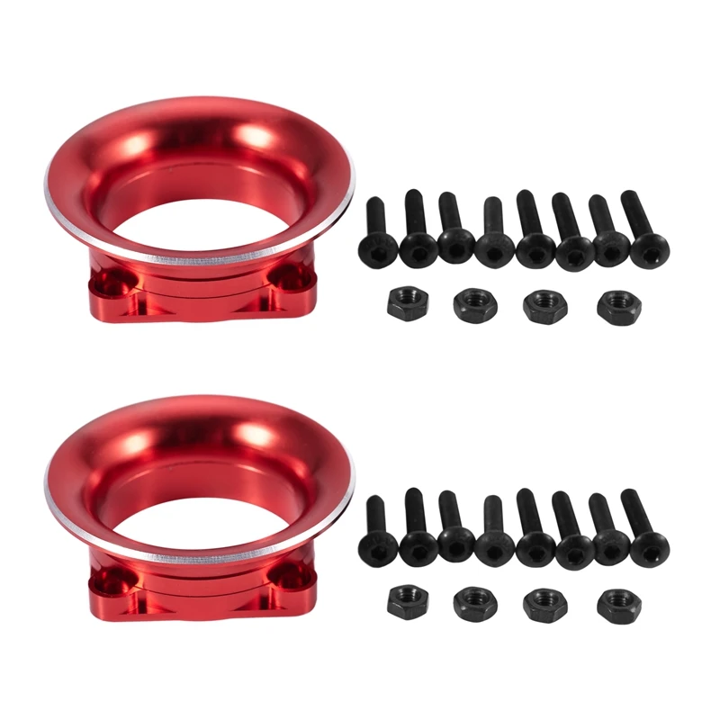 

2X D1 RC Drift Car Model Car Metal Fan Cover For Sakura D3 D4 XIS XI HSP YD Motor Air Inlet Heat Dissipation Channel,Red