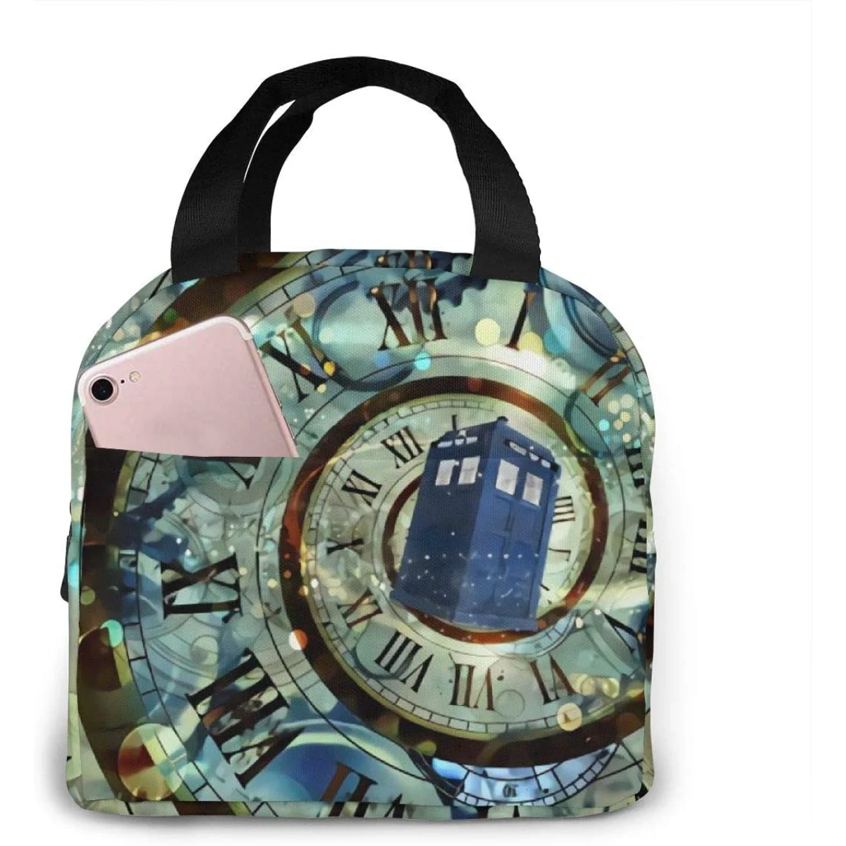 

Doctor Dr Who Police Box Mice Lunch Bag For Picnic Pouch Thermal Cooler Meal Prep Cute Bag Big Leakproof Soft Bags For Lunch Box