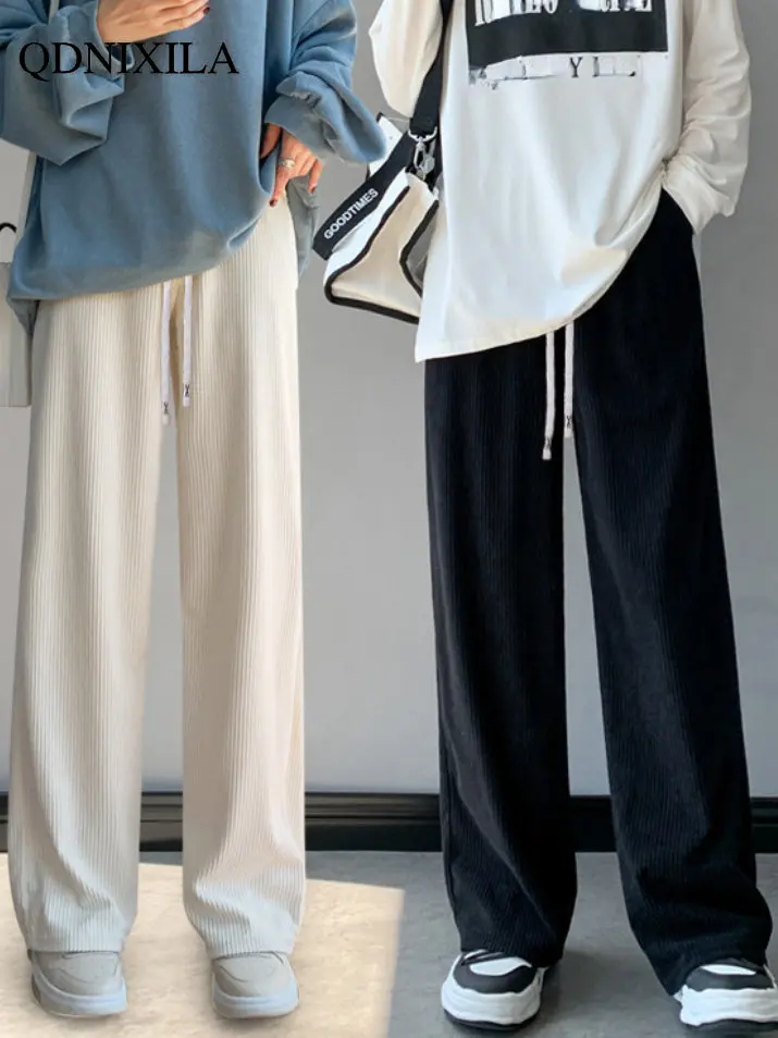 

2022 Women Trousers Fashion Female Clothing Korean Streetwear New Trousers Clothes Sweatpants Baggy Casual Pants Wide Leg Pants