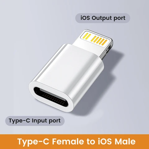 Адаптер Olaf USB Type C к Lightning для iOS, конвертер «папа» на USB C «мама» для iPhone 14 13, ПК, Macbook, адаптер для быстрой зарядки