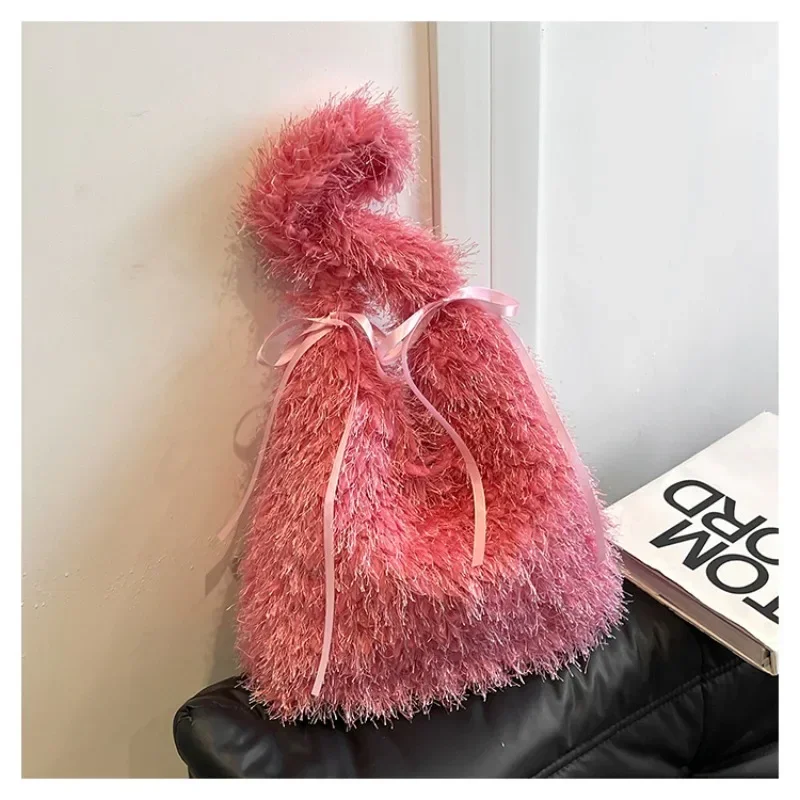 Бархатная пряжка 2024 зимняя сумка высокого качества однотонная универсальная