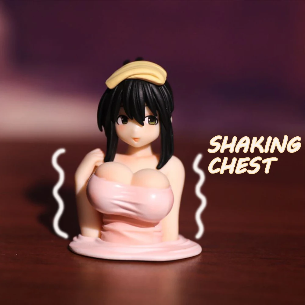 

Sexy Anime Figure Chest Shaking Ornament For Girls Boys Home Decor Toys Interior Car Dashboard Decorations Widget Gifts Kanako