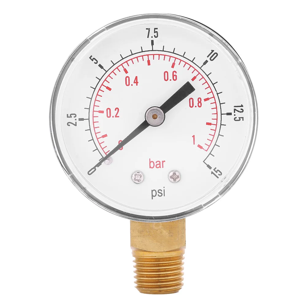 

Мини-манометр для топлива, воздуха, воды 0-15psi/0-1 бар