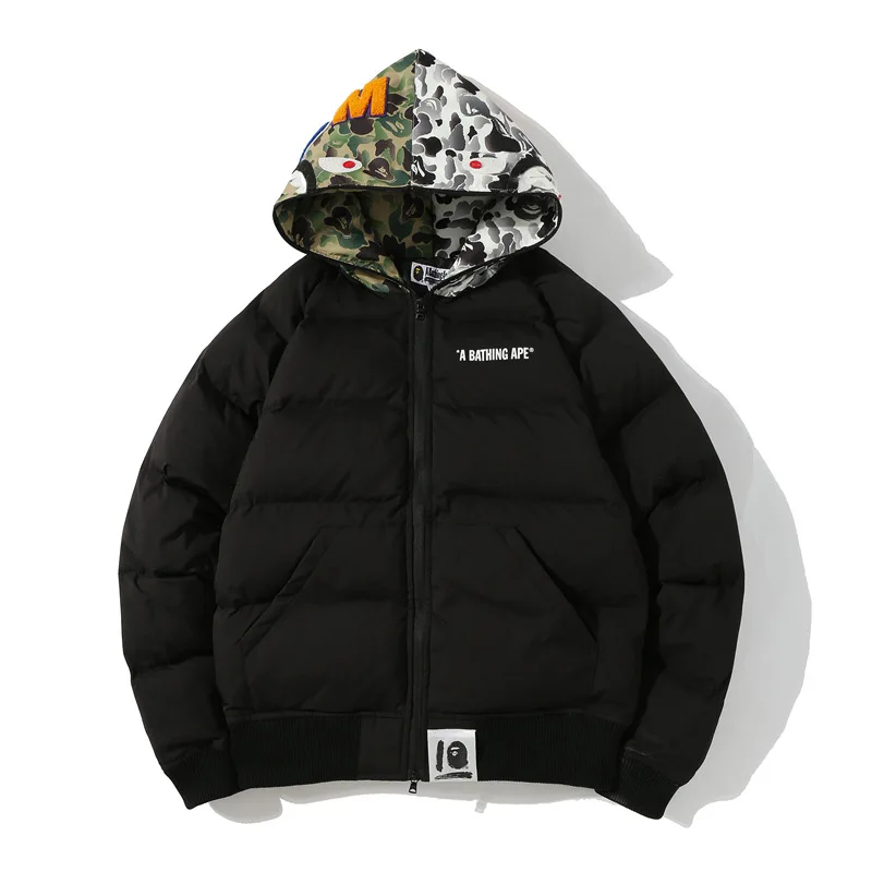 

Bape Shark Stitching Cotton Coat