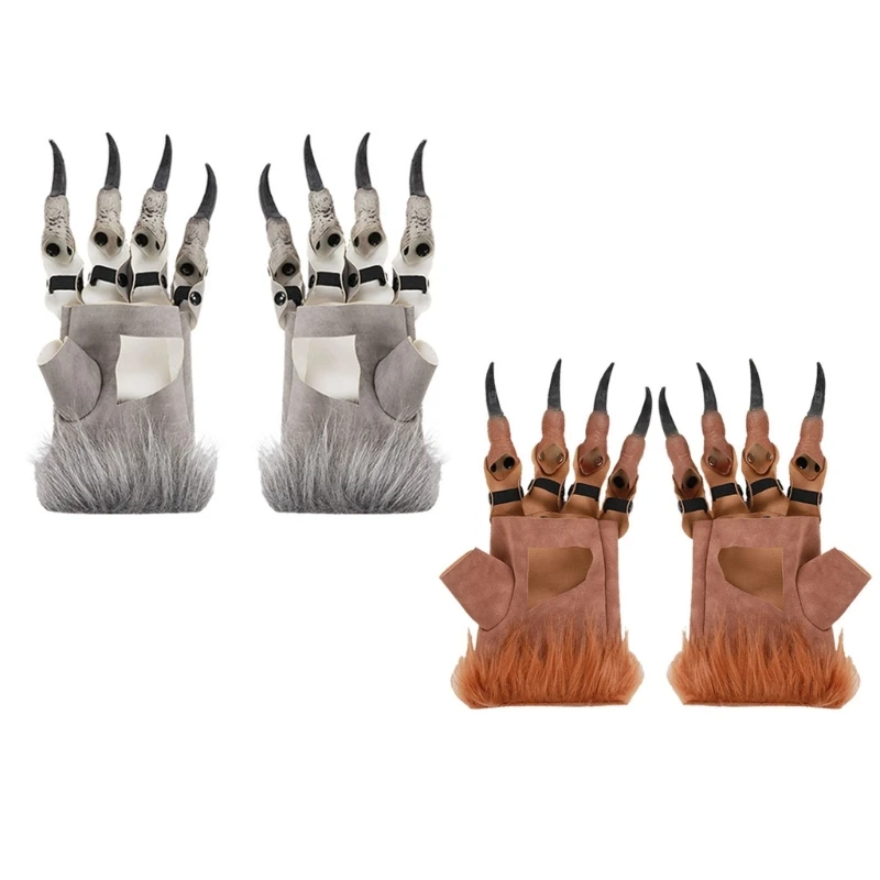 

L93F Dragon Claw Gloves for Carnivals Party School Play Costume Halloween Party Props
