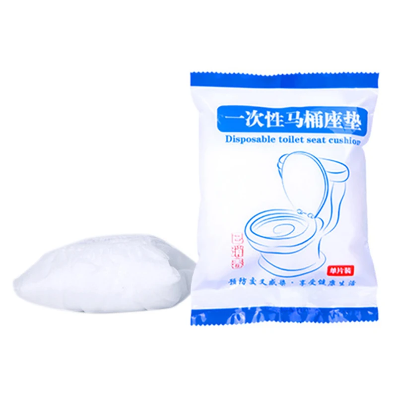 

50Pcs Disposable Toilet Seat Cover Waterproof Safety Travel/Camping Bathroom Accessiories Mat Portable