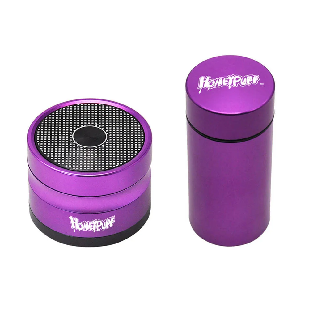 

HONEYPUFF Herb Grinder 63mm 4 Layers Aluminum Alloy Grinder Spice Crusher Ancient Shape Tobacco Grinder Smoking Accessories