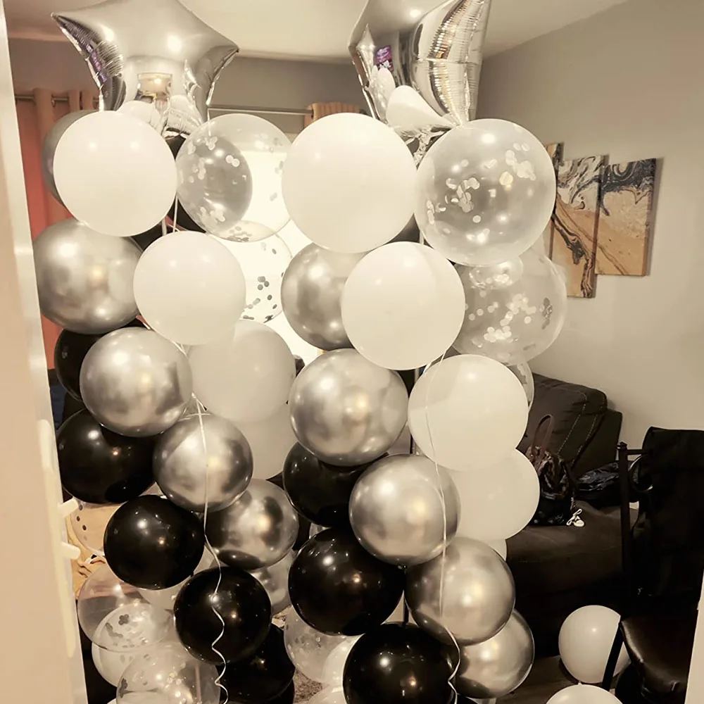 40 шт. латексные воздушные шары с конфетти