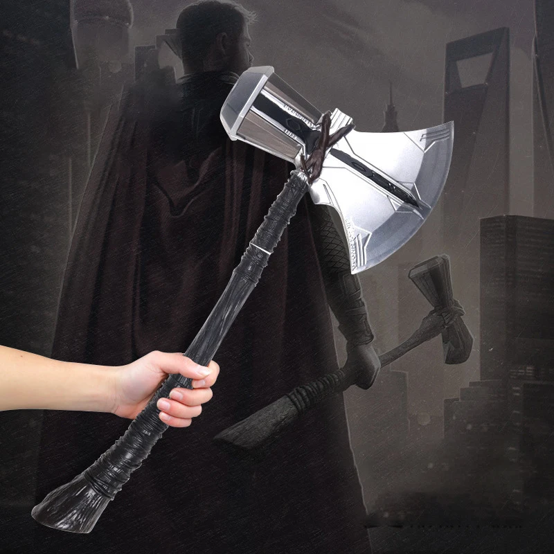 

53cm Thor Stormbreaker Action Figure Toys Thunder Axe Hammer Weapon ML Legends Model Halloween Cosplay Props Role Playing Gift