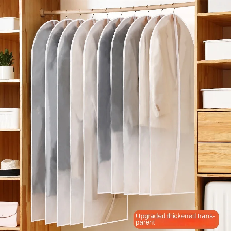 

Clothes Hanging Garment Bags Clothes Suit Coat Dust Cover Home Storage Bag Clothes Bag Dustproof Cover Wardrobe Hanging Clothing