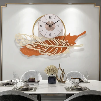 Fashion Light Luxury Large Wall Clock Living Room Atmosphere Restaurant Decorative Clocks Modern Art Creative Network Wall Watch