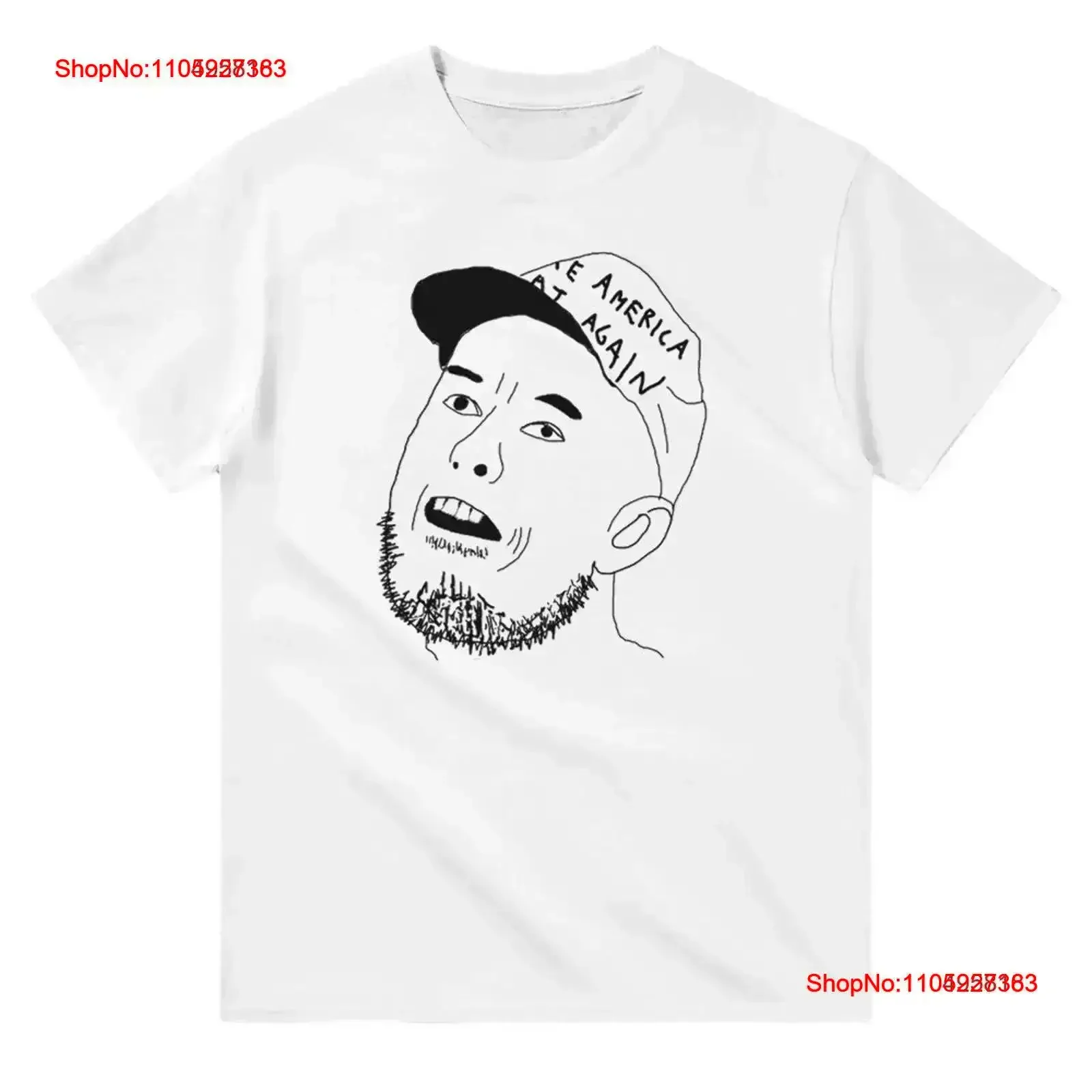 Фото Футболка Make America Great Again Doodle Heavyweight с круглым вырезом, винтажная стираная графика, универсальная дизайнерская одежда, растянутая №1