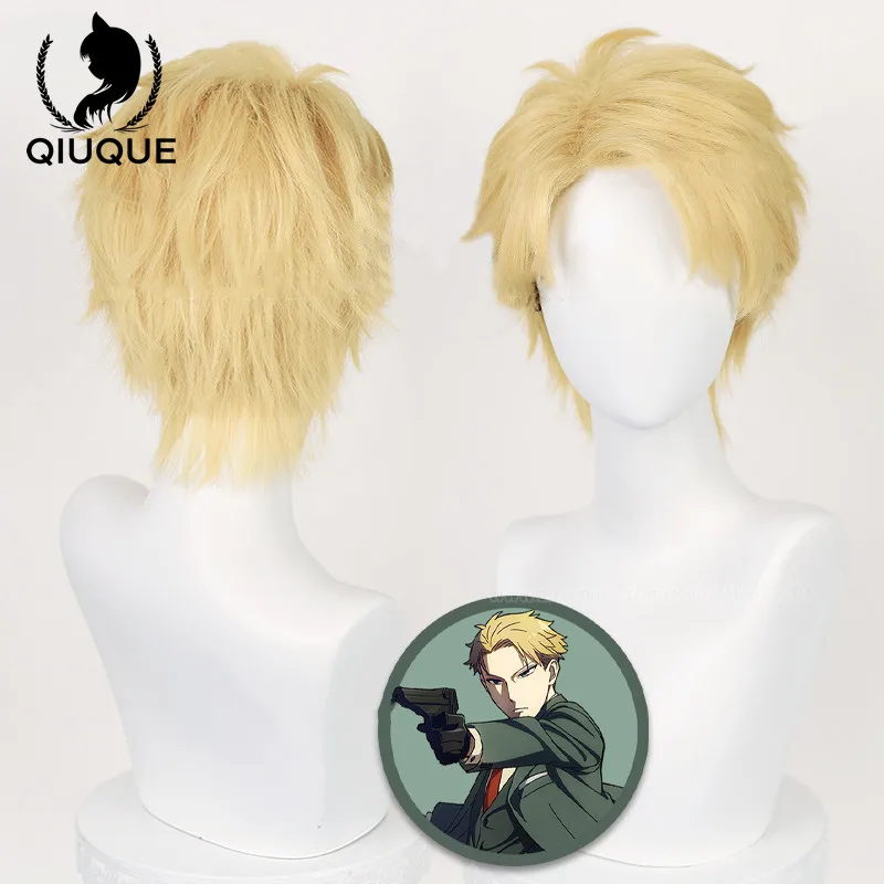 

Loid Forger Cosplay Wig Anime Spy X Family Short Blond Hair Heat Resistant Synthetic SPY FAMILY Wigs + Wig Cap