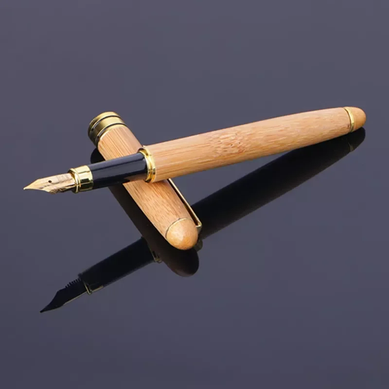 

Ручка перьевая бамбуковая с тонким наконечником, лучший подарок с гладкими чернилами для письма, офисные принадлежности, канцелярские прин...