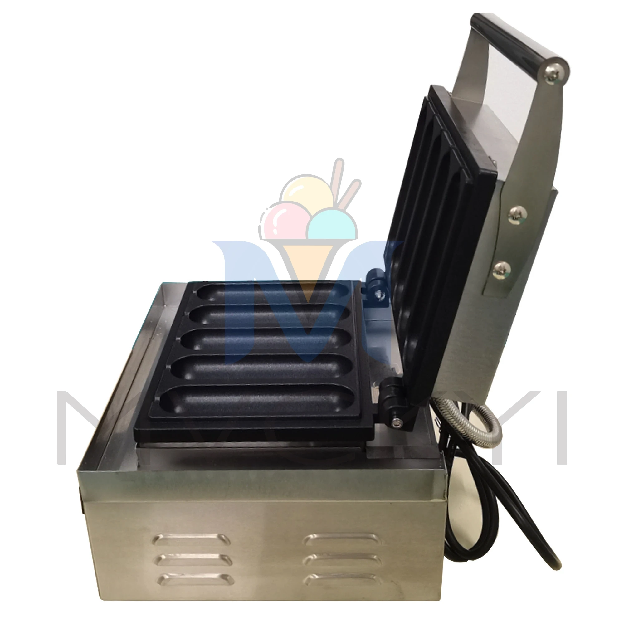 Mvckyi Коммерческая 5 Кукуруза хот-дог Вафельница/электрическая фотография/5 шт.