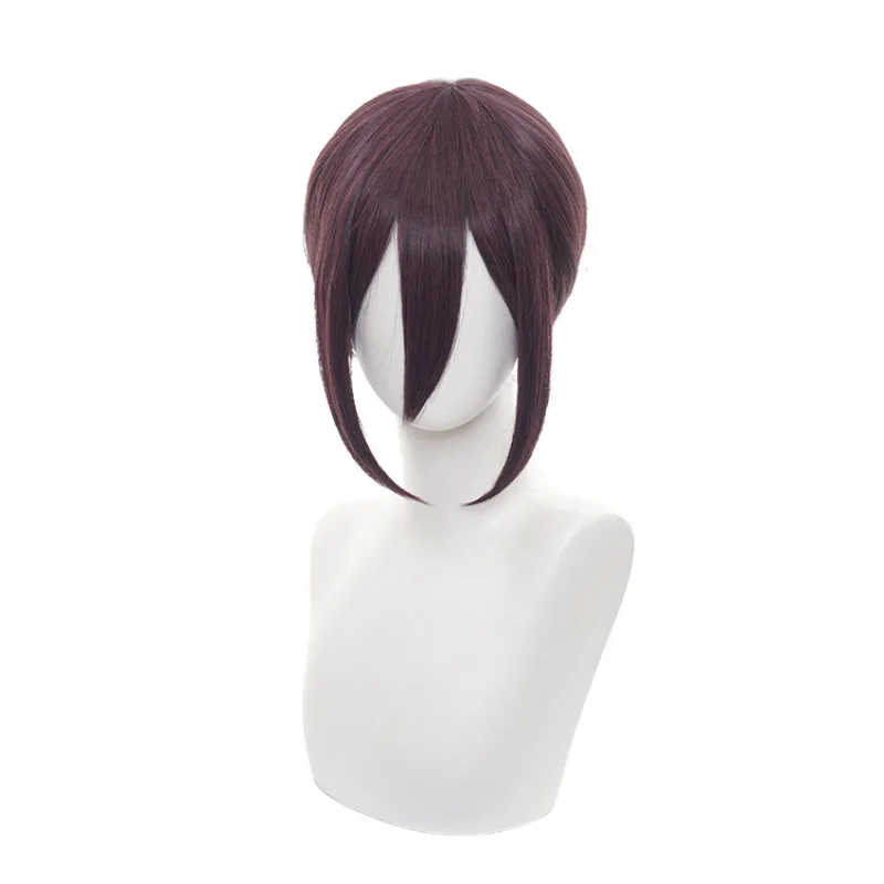

Reze Wig Anime Cosplay Chainsaw Man Purple Mixed Ponytail Hair Pelucas Halloween Carnival Party Costume Role Play + a wig cap