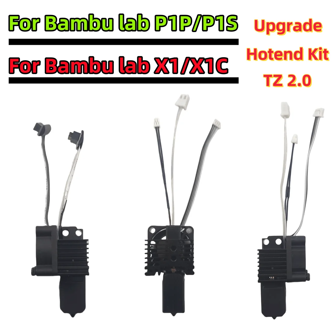 Для Bambu Lab Hotend Upgrade 2 0 версия Bambulab Bi Metal Fit Bamboo Bambulabs X1 X1C P1P P1S Hot End Термистор