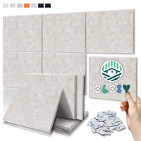 wall decals 6pcs room sound proof wall panels 3d self adhesive panels sound insulation acoustic treatment sound absorbing panels