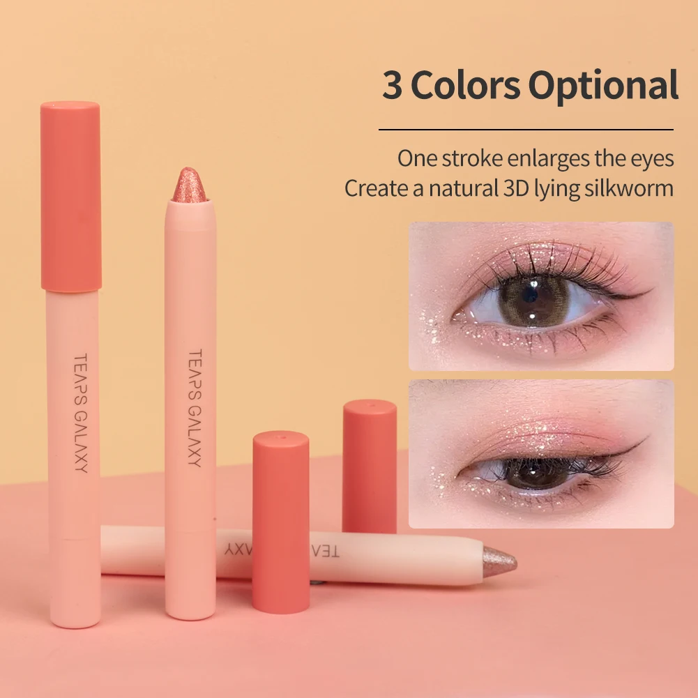 Металлический Блестящий подводка для век Карандаш женщин стойкая водостойкая и