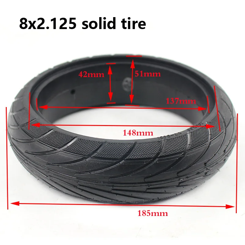 200x50 8X2T твердая шина 8 дюймов подходит для электрического самобалансирующегося