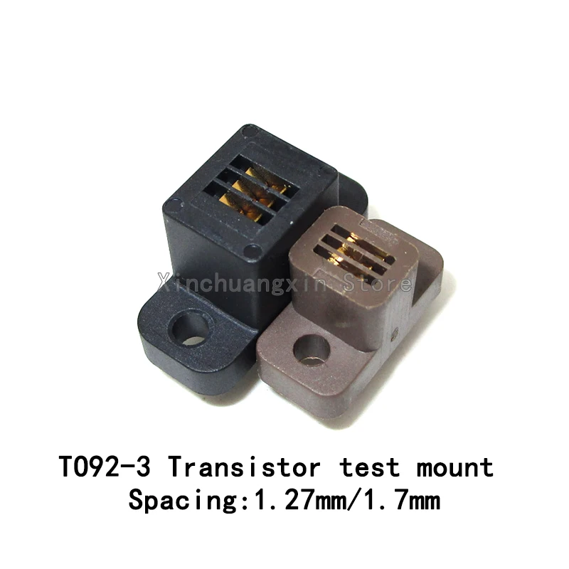 

1PCS TO-92-3L GOLD PLATED HIGH TEMPERATURE AGING RESISTANT SEAT FIXTURE SOCKET 1.27MM/1.7MM PITCH TRIODE AGING TEST SEAT