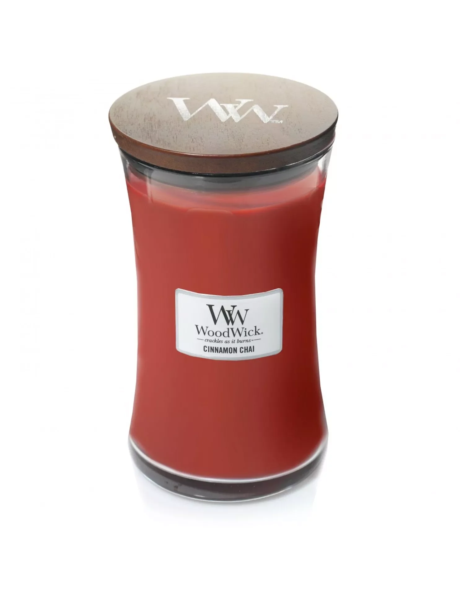 

NEW IN large canister CINNAMON CHAI 610 grams combustion duration up to 130 hours our candles present a Natural wood Wick desig